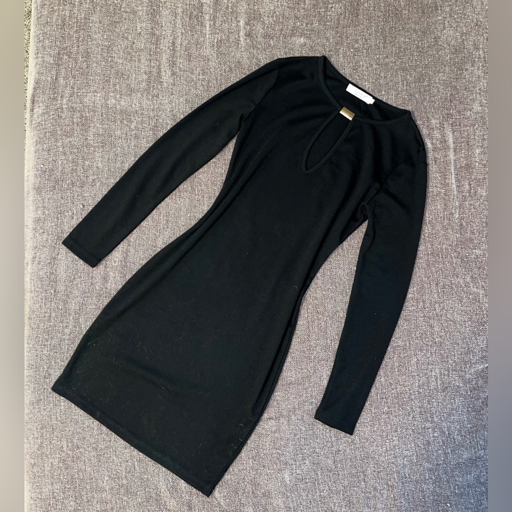 Black Long Sleeve Bodycon Dress